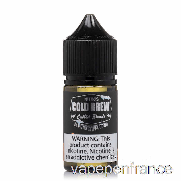 Cappuccino Aux Amandes - Sels D'infusion Froide Nitros - Stylo Vape 30 Ml 25 Mg